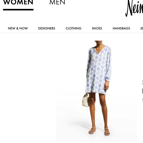 Johnny Was Natalia Tunic dress  blue and white size SMALL - Picture 2 of 6